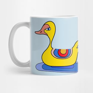 Hippie Rubber Duck Swimming Mug